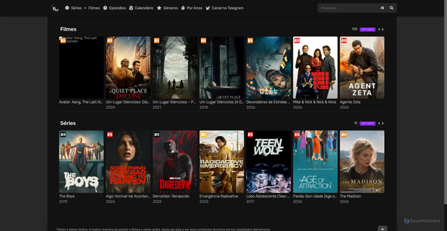 Security scan screenshot of https://doflix.net