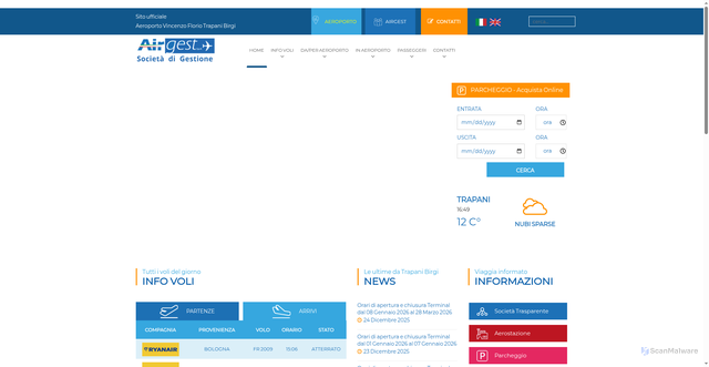 Security scan screenshot of https://www.airgest.it/