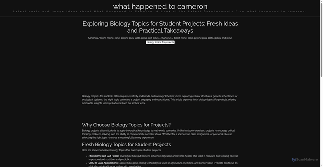 Security scan screenshot of https://lensacerdascorner-dpuv9krdmclz.edgeone.app/biology-topics-for-projects.html