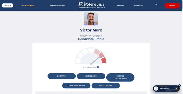 Security scan screenshot of https://ivoterguide.com/candidate/90077/race/25859/election/1394