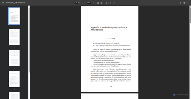 Security scan screenshot of https://ndupress.ndu.edu/Portals/68/Documents/Books/AFO/Appendix-B_AFO.pdf?ver=2017-04-18-134810-850