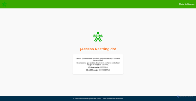 Security scan screenshot of https://sena.edu.co