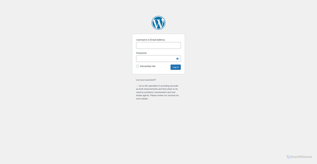 Security scan screenshot of https://scan2draft.ca/wp-login.php