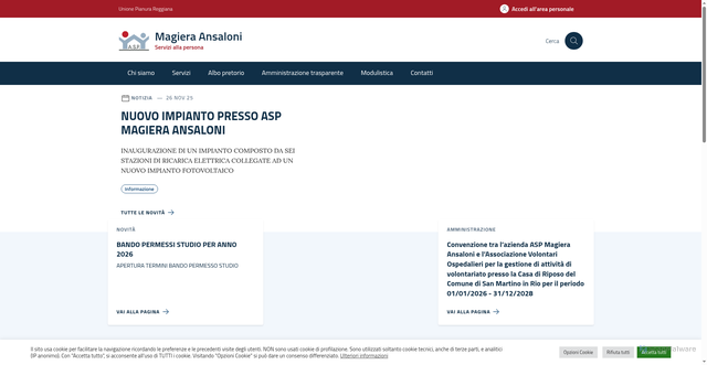 Security scan screenshot of https://www.magieraansaloni.it/