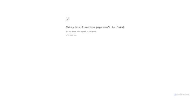 Security scan screenshot of https://cdn.allianz.com