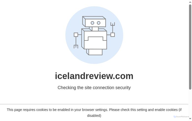 Security scan screenshot of https://www.icelandreview.com/news/rare-solar-eclipse-to-coincide-with-major-music-festival/