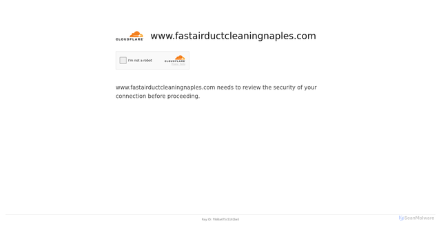 Security scan screenshot of https://fastairductcleaningnaples.com
