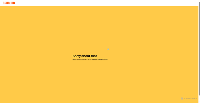 Security scan screenshot of https://www.grubhub.com/