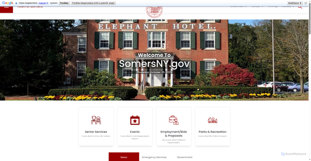 Security scan screenshot of https://www.somersny.gov/