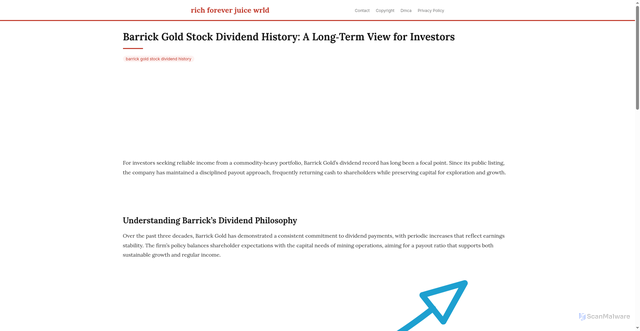 Security scan screenshot of https://duniacloudblog-dpurmyvdlpxs.edgeone.app/barrick-gold-stock-dividend-history.html
