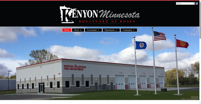 Security scan screenshot of https://cityofkenyon.gov/