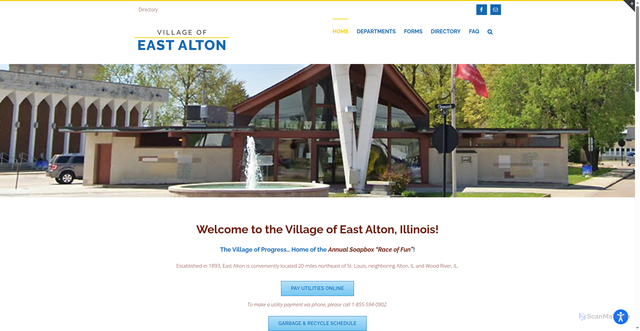 Security scan screenshot of https://villageofeastaltonil.gov/