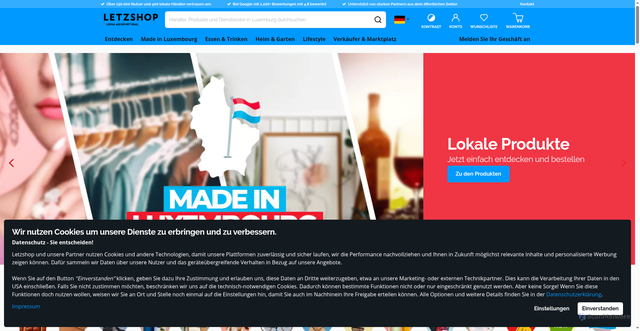 Security scan screenshot of https://letzshop.lu