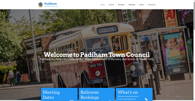 Security scan screenshot of https://padihamtowncouncil.gov.uk/
