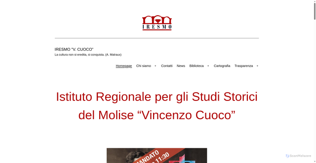 Security scan screenshot of https://www.iresmo.it/