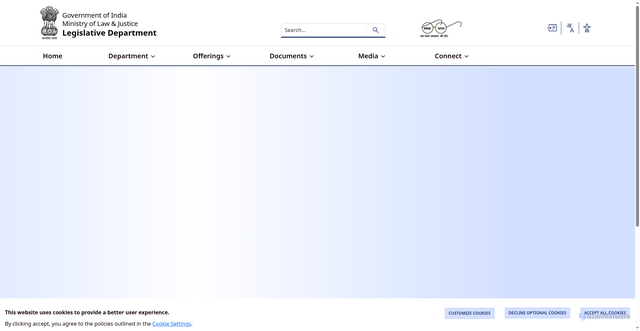 Security scan screenshot of https://legislative.gov.in/constitution-of-india/