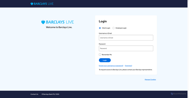 Security scan screenshot of https://live.barcap.com