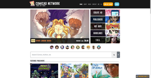 Security scan screenshot of https://comicad.net