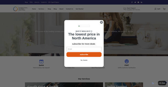 Security scan screenshot of https://internationalpaymentsolutions.ca