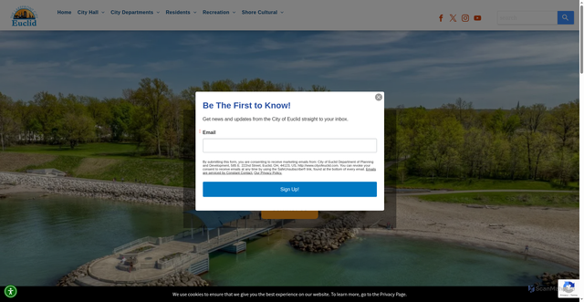 Security scan screenshot of https://cityofeuclid.gov/