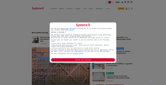 Security scan screenshot of https://systemed.fr