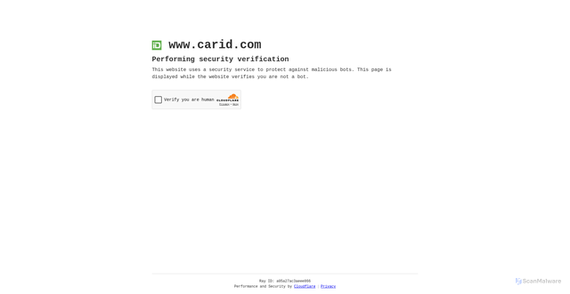 Security scan screenshot of https://www.carid.com
