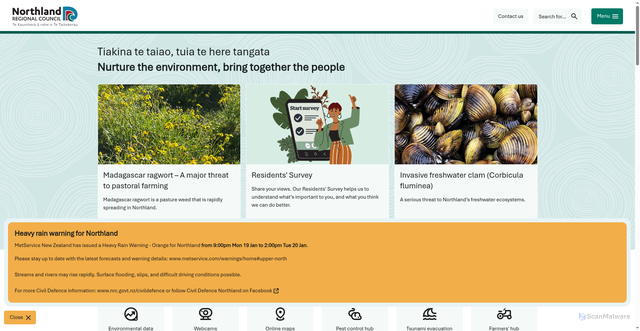 Security scan screenshot of https://www.nrc.govt.nz/