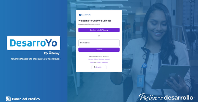 Security scan screenshot of https://bancodelpacifico.udemy.com