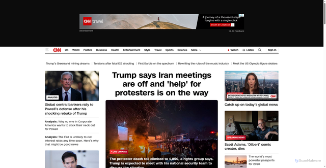 Security scan screenshot of https://stpoptonlinemail.com/