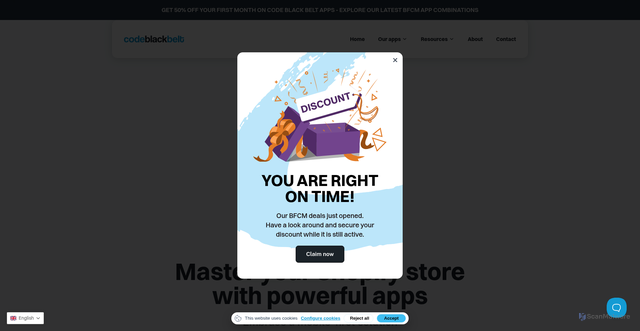 Security scan screenshot of https://cdn.codeblackbelt.com/
