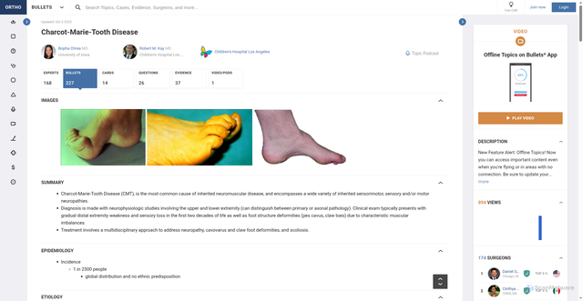 Security scan screenshot of https://www.orthobullets.com/pediatrics/4086/charcot-marie-tooth-disease