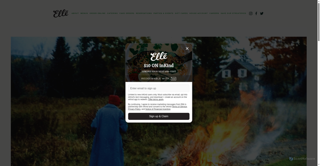 Security scan screenshot of https://www.eatatelle.com/