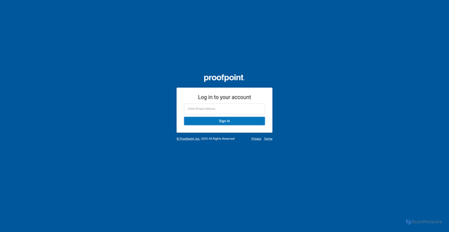 Security scan screenshot of https://eu1.proofpointessentials.com