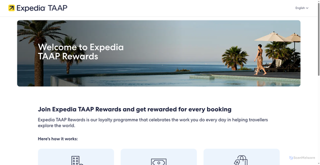 Security scan screenshot of https://expediataaprewards.co.uk