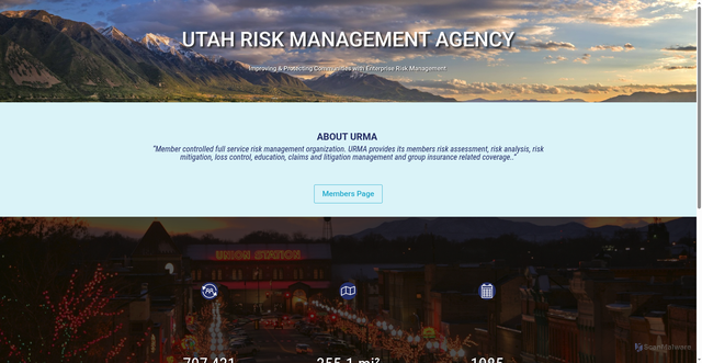 Security scan screenshot of https://www.urma.gov/