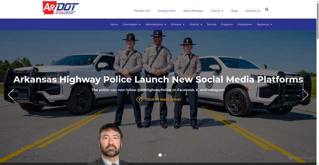 Security scan screenshot of https://ardot.gov/