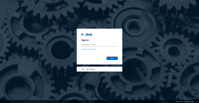 Security scan screenshot of https://force.operations.dynamics.com