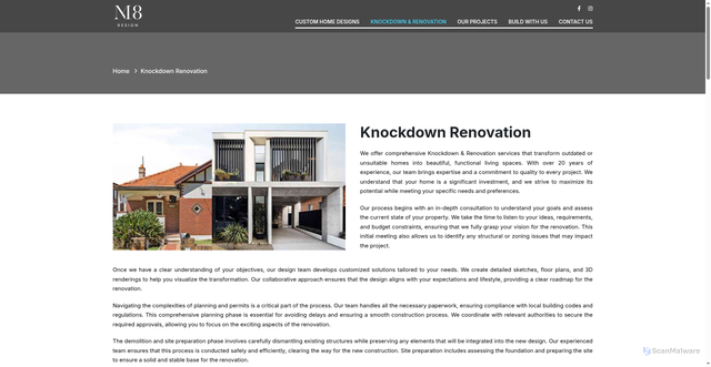 Security scan screenshot of https://php-51v.pages.dev/knockdown-renovation