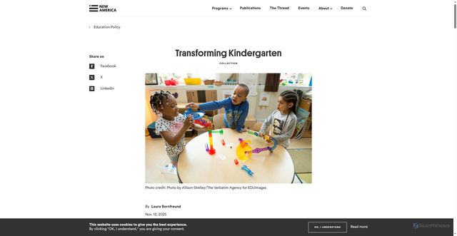 Security scan screenshot of http://newamerica.org/education-policy/collections/transforming-kindergarten/