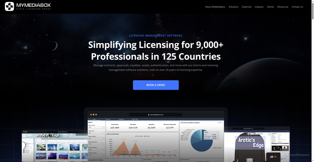 Security scan screenshot of https://mymediabox.com