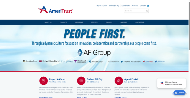 Security scan screenshot of https://ameritrustgroup.com