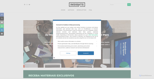Security scan screenshot of https://www.portalinsights.com.br