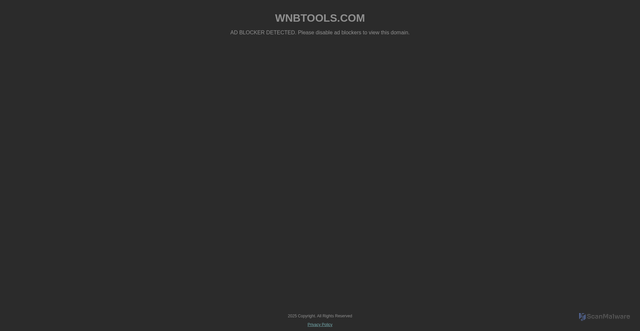 Security scan screenshot of https://wnbtools.com