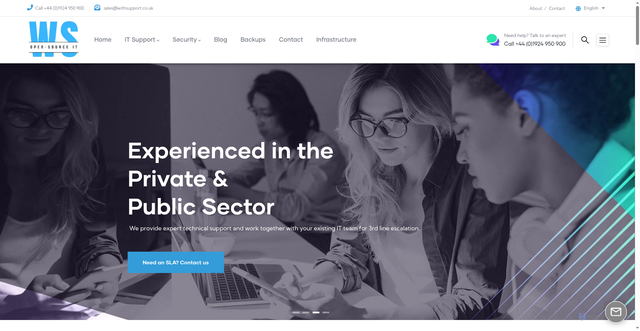 Security scan screenshot of https://withsupport.co.uk