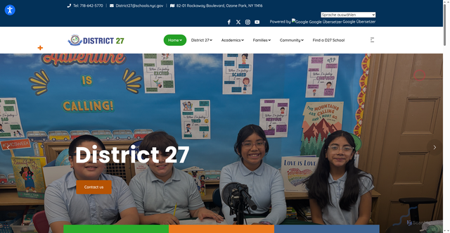 Security scan screenshot of https://www.district27nyc.org/