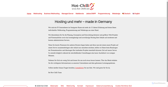 Security scan screenshot of https://hot-chilli.net