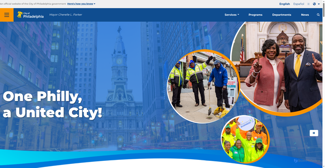 Security scan screenshot of https://www.phila.gov/