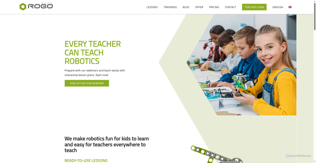 Security scan screenshot of https://robocamp.eu