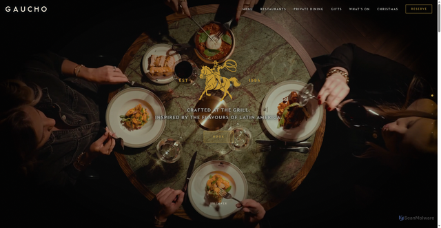 Security scan screenshot of https://gauchorestaurants.com/?utm_campaign=tft_music_mcr_26&utm_source=atreemo&utm_medium=email&utm_content=&utm_term=