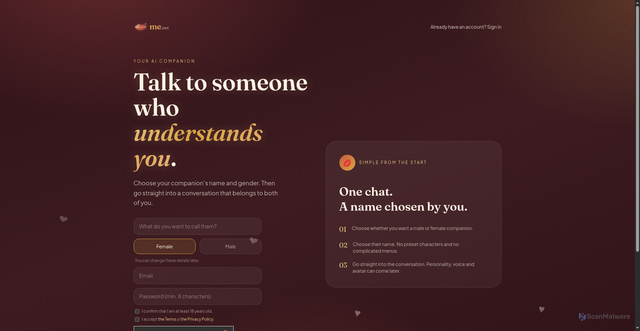Security scan screenshot of https://kissme.net